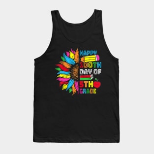 Happy 100th Day Of Fifth Grade 100 Days Smarter Tank Top